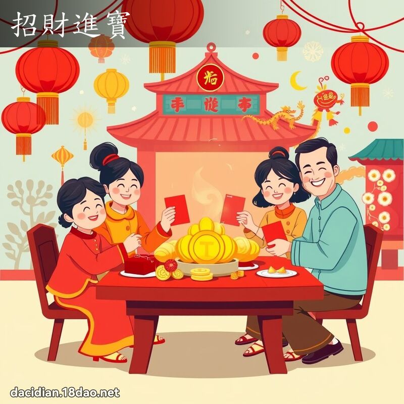 招財進寶 - 國語大辭典配圖