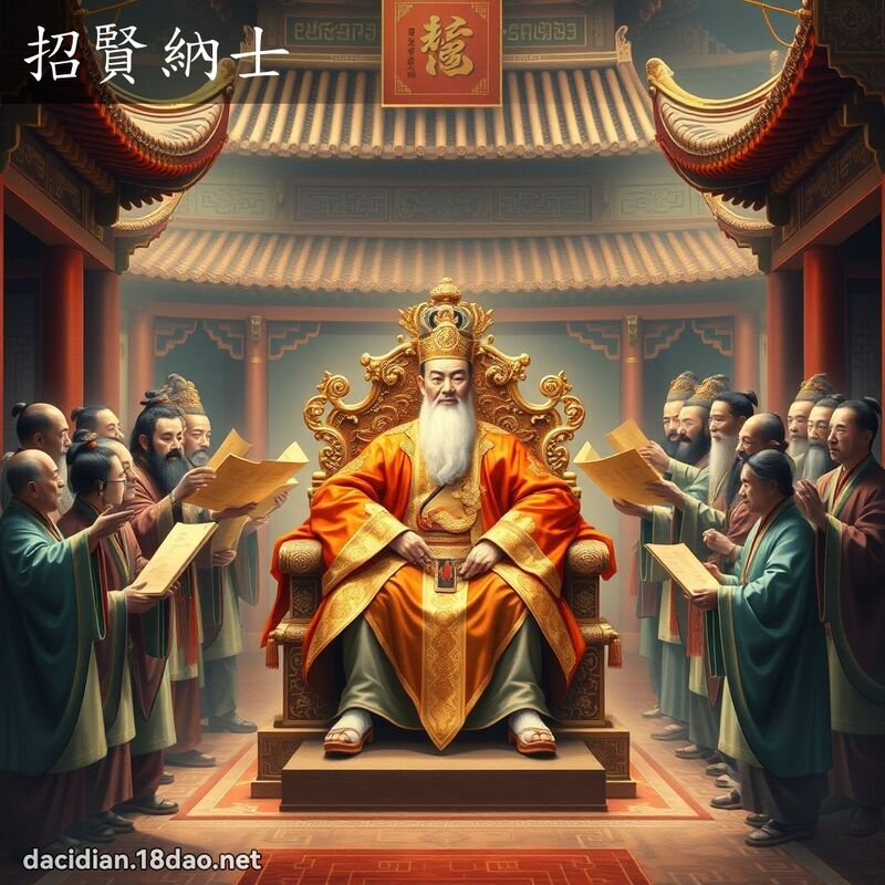 招賢納士 - 國語大辭典配圖