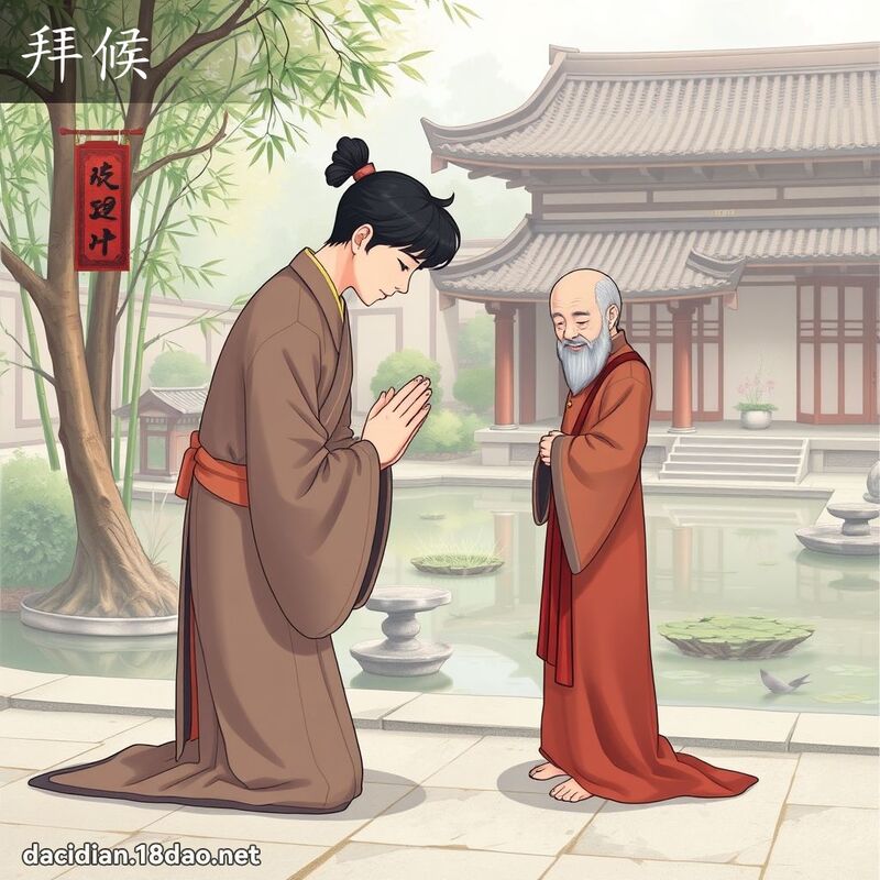拜候 - 國語大辭典配圖