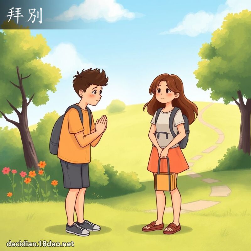 拜別 - 国语大辞典配图