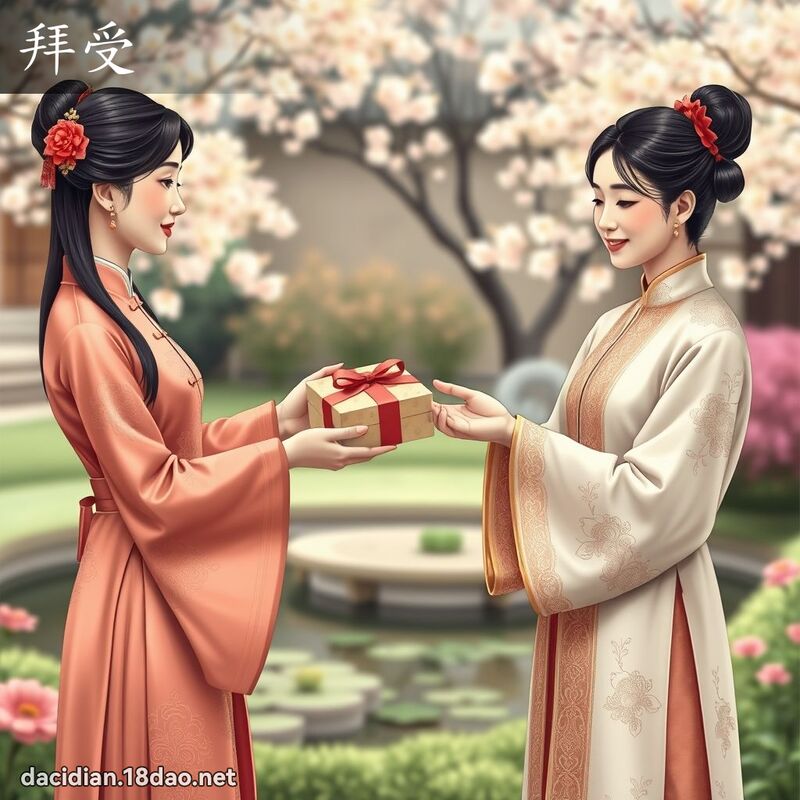 拜受 - 国语大辞典配图