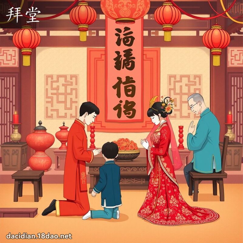 拜堂 - 国语大辞典配图