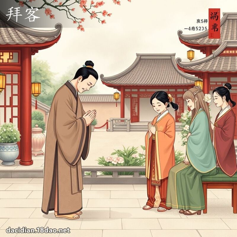 拜客 - 国语大辞典配图