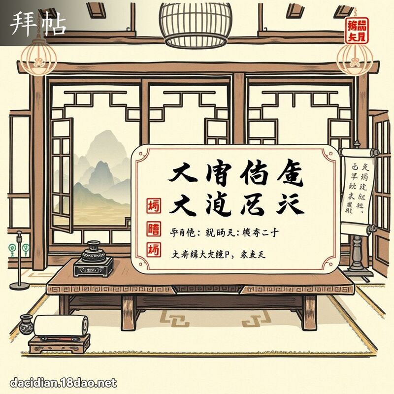 拜帖 - 國語大辭典配圖
