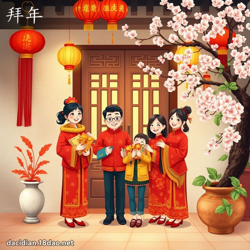 拜年 - 国语大辞典配图
