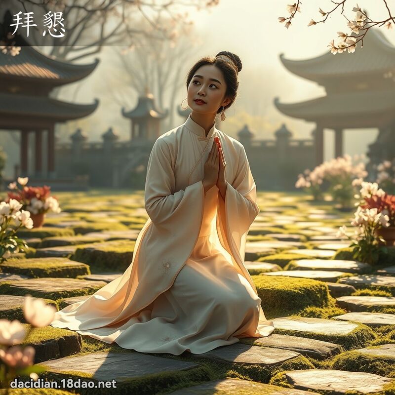 拜懇 - 國語大辭典配圖