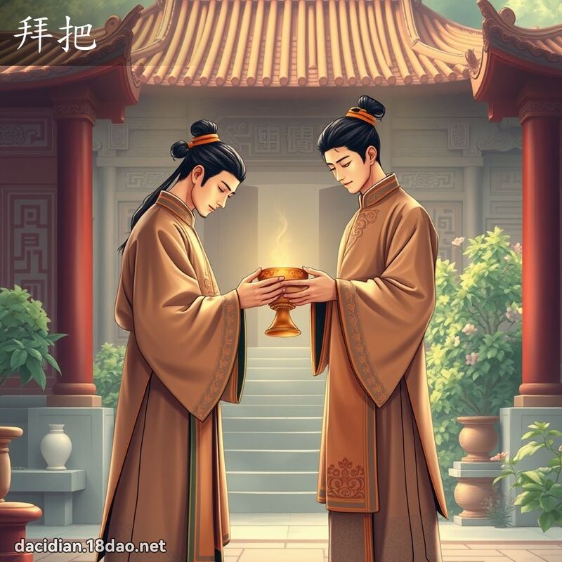 拜把 - 国语大辞典配图