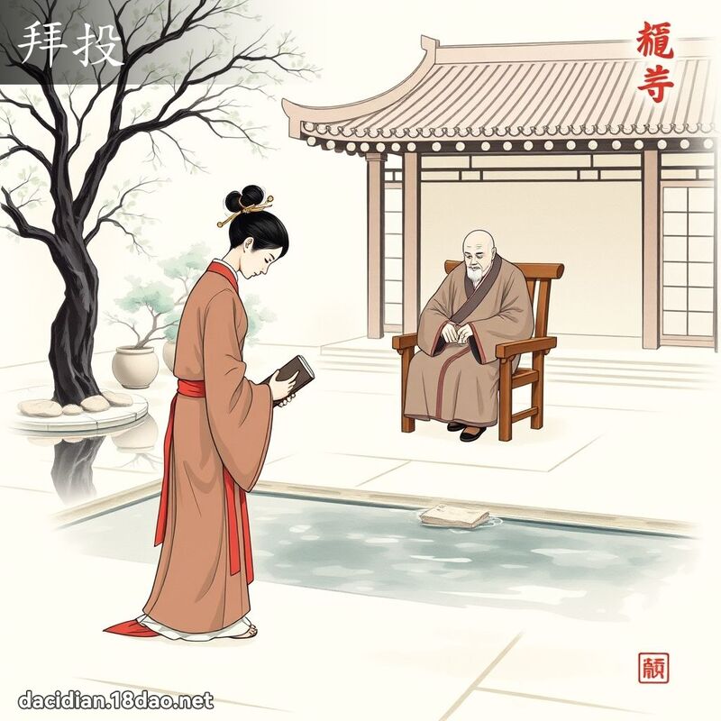 拜投 - 国语大辞典配图