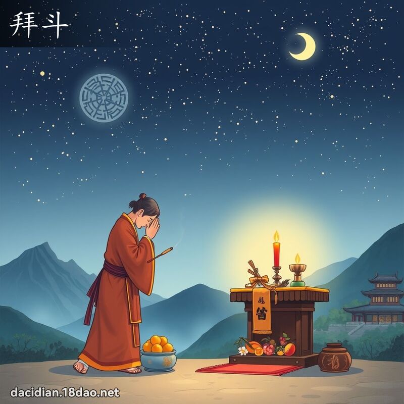 拜斗 - 國語大辭典配圖