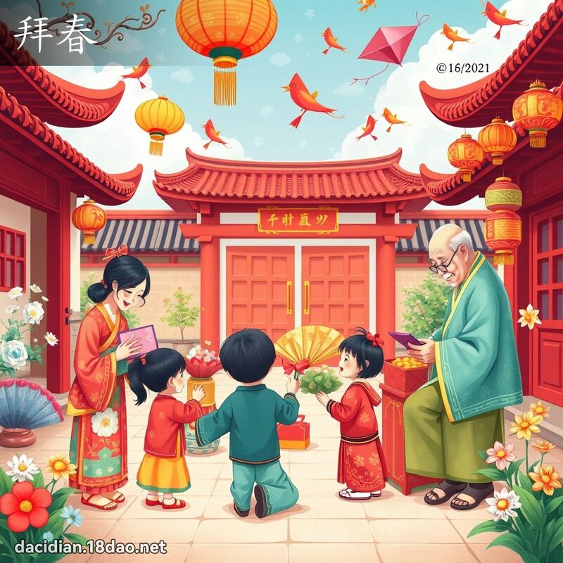 拜春 - 國語大辭典配圖