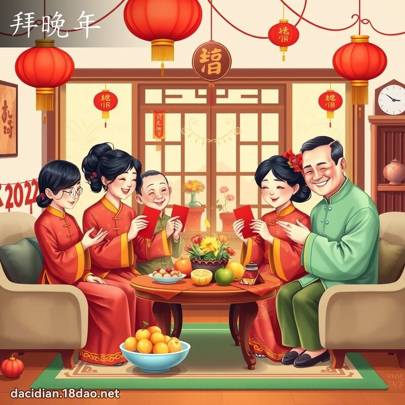 拜晚年 - 國語大辭典配圖