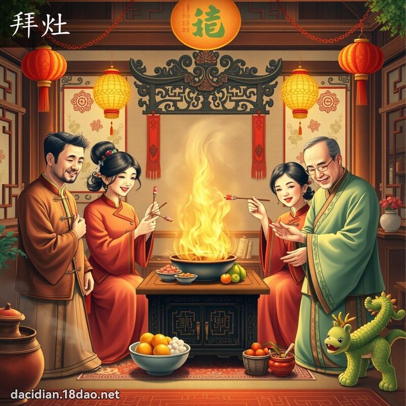 拜灶 - 国语大辞典配图