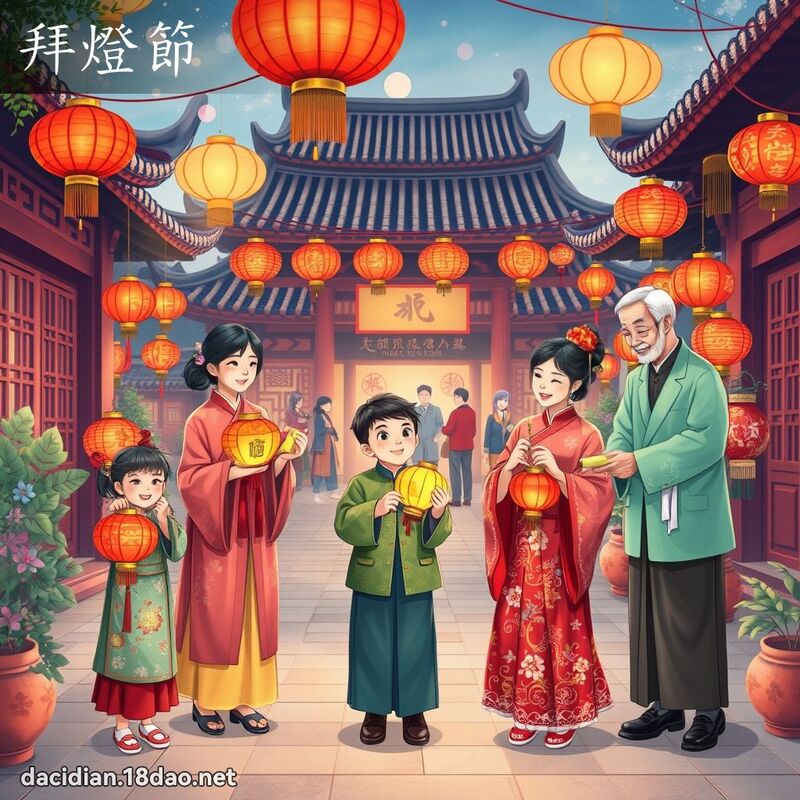 拜燈節 - 國語大辭典配圖