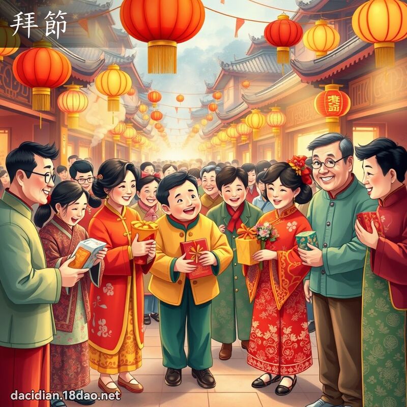 拜節 - 國語大辭典配圖