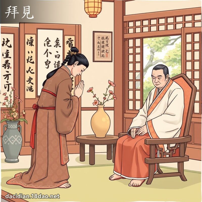 拜見 - 國語大辭典配圖
