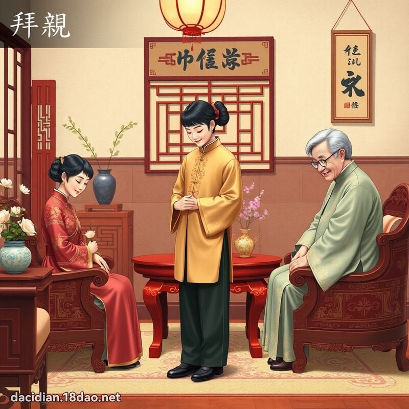 拜亲 - 国语大辞典配图