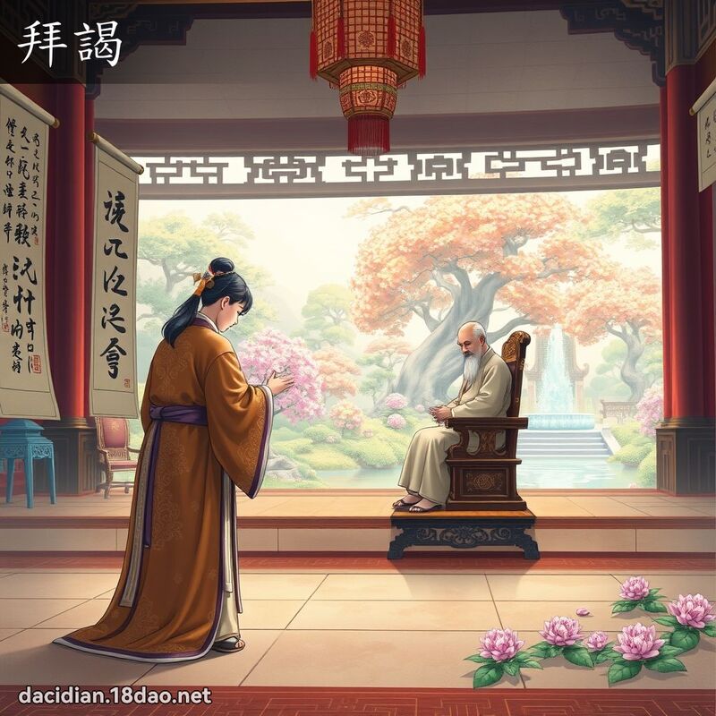 拜謁 - 国语大辞典配图