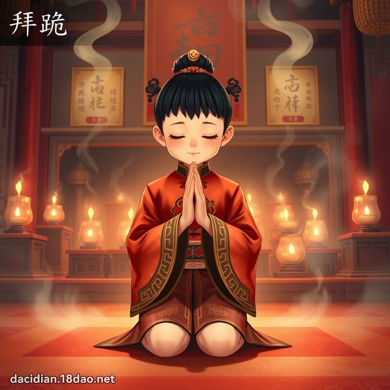拜跪 - 国语大辞典配图