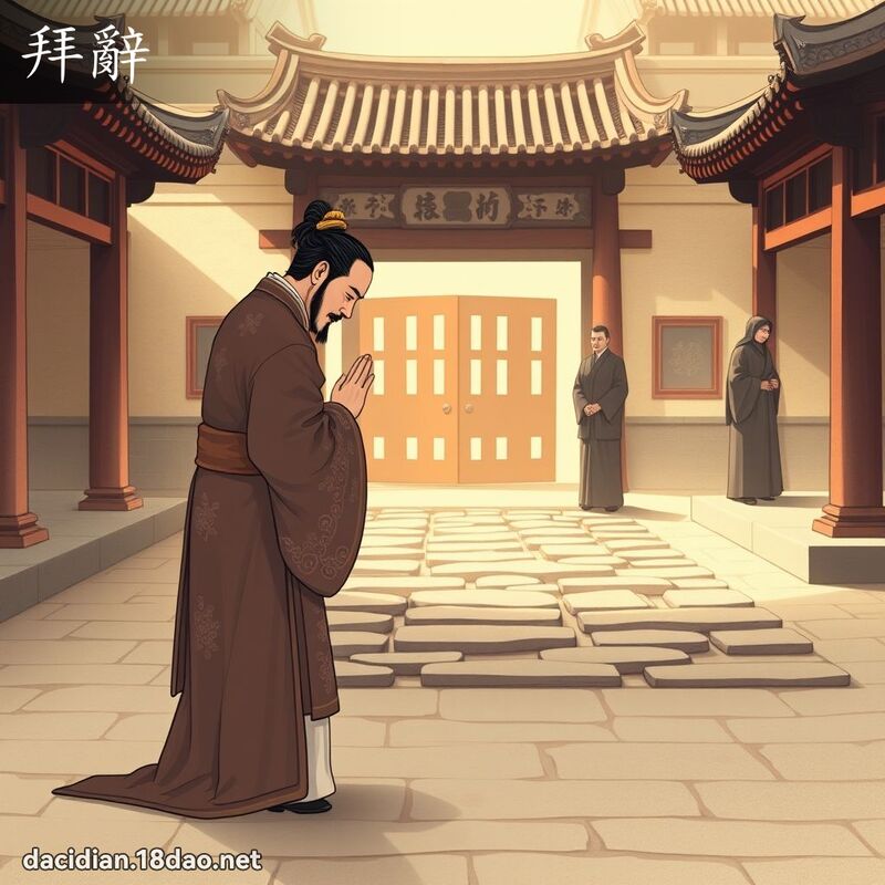 拜辭 - 國語大辭典配圖