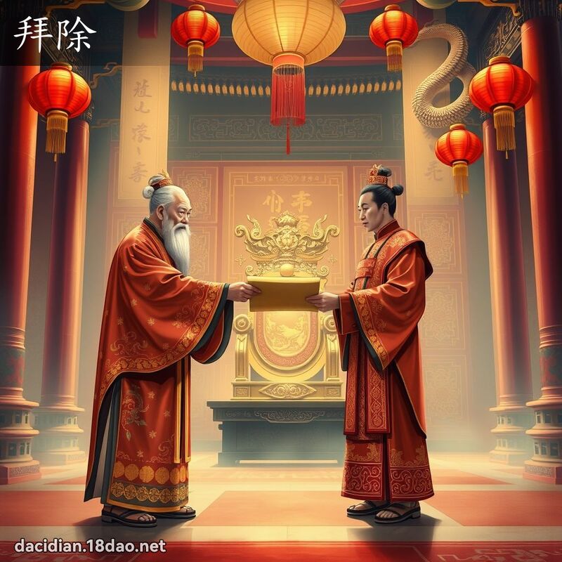 拜除 - 国语大辞典配图