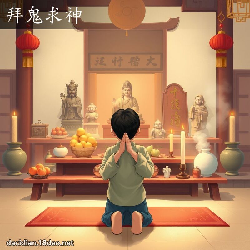 拜鬼求神 - 國語大辭典配圖