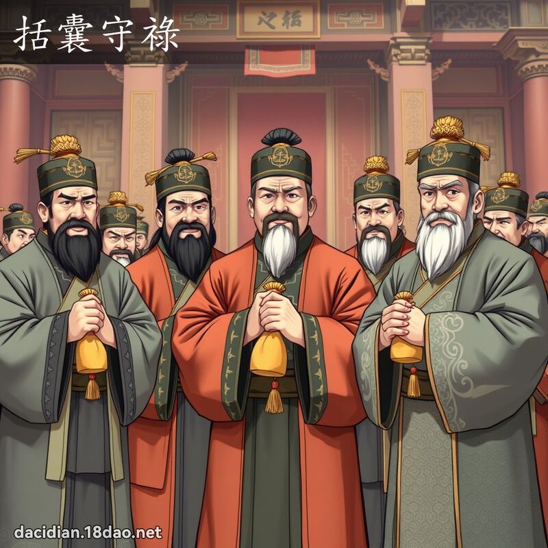 括囊守祿 - 國語大辭典配圖