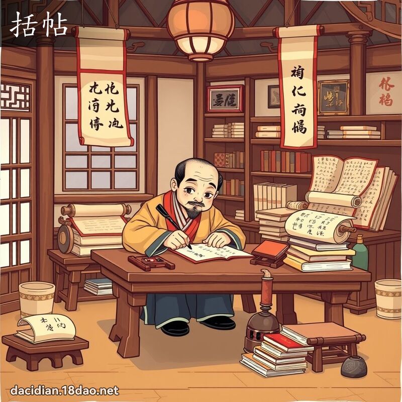 括帖 - 國語大辭典配圖