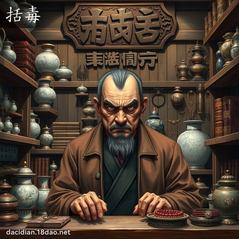 括毒 - 國語大辭典配圖