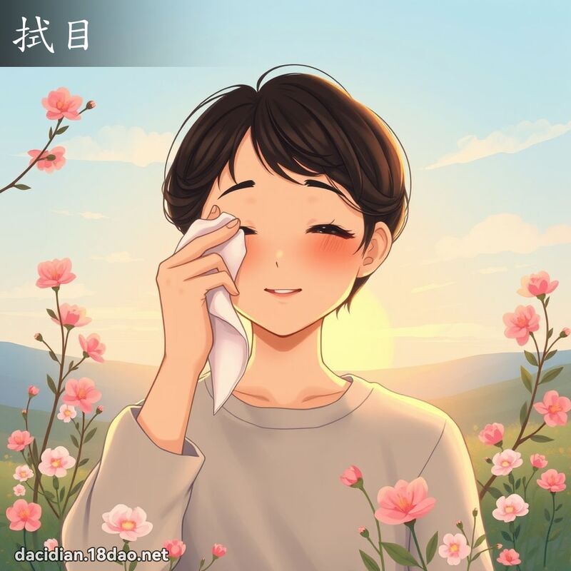 拭目 - 國語大辭典配圖