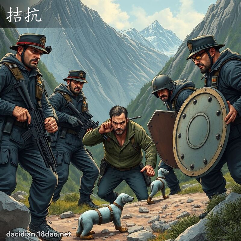 拮抗 - 國語大辭典配圖