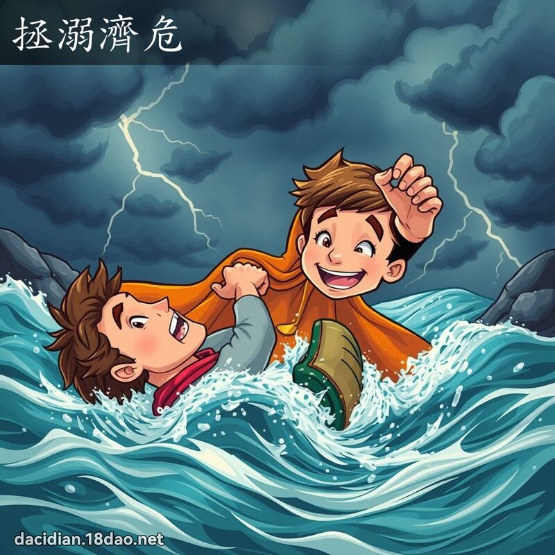 拯溺济危 - 国语大辞典配图