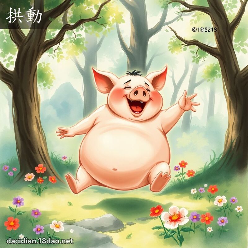 拱動 - 國語大辭典配圖