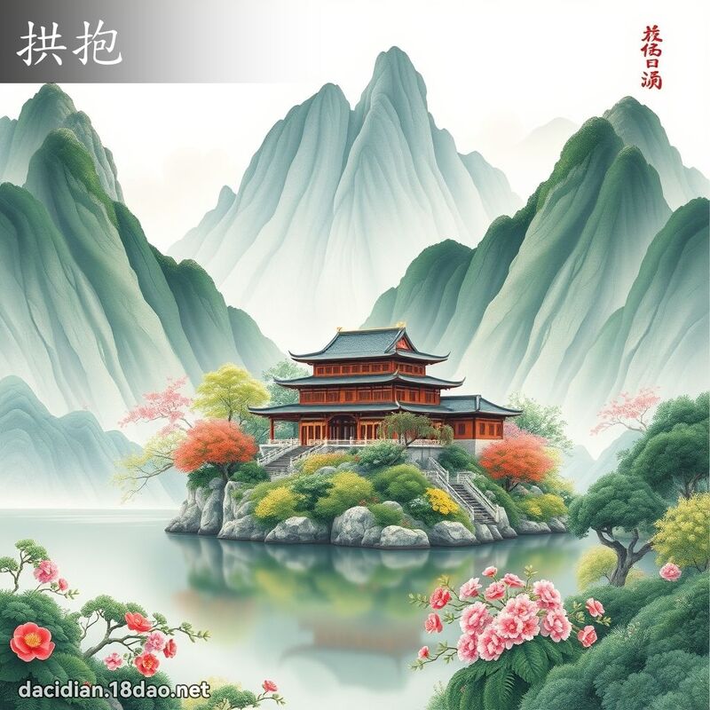 拱抱 - 国语大辞典配图