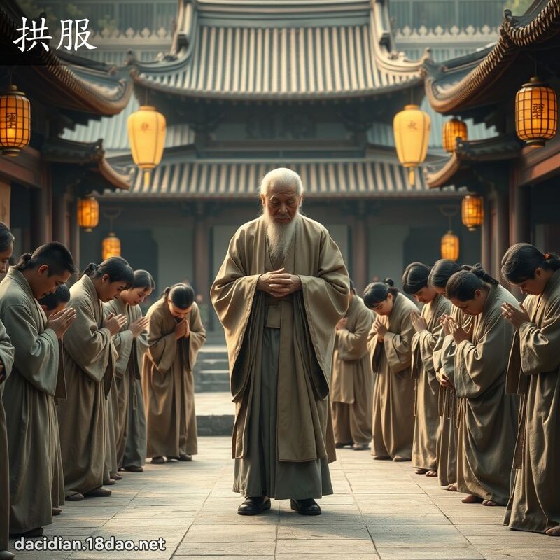拱服 - 国语大辞典配图