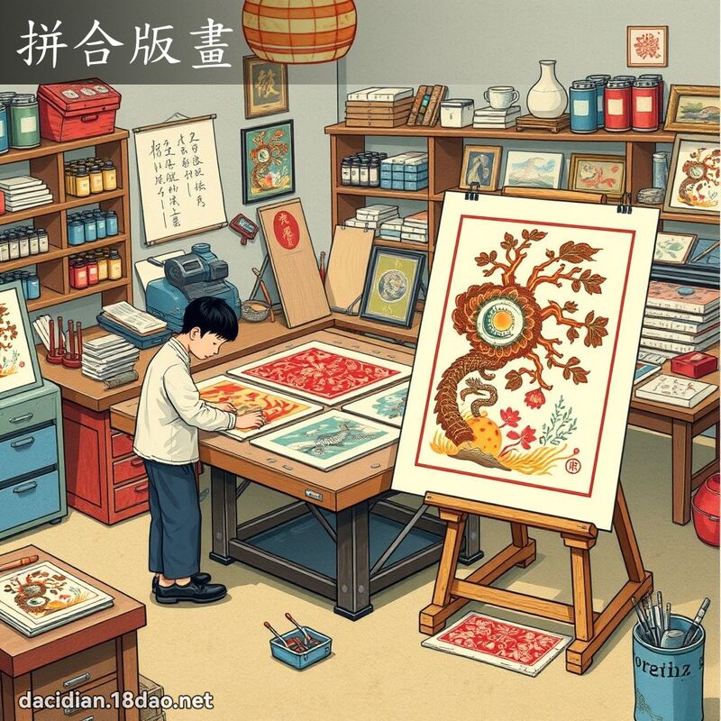 拼合版画 - 国语大辞典配图
