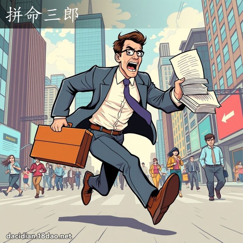 拼命三郎 - 国语大辞典配图