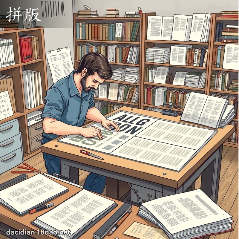 拼版 - 国语大辞典配图