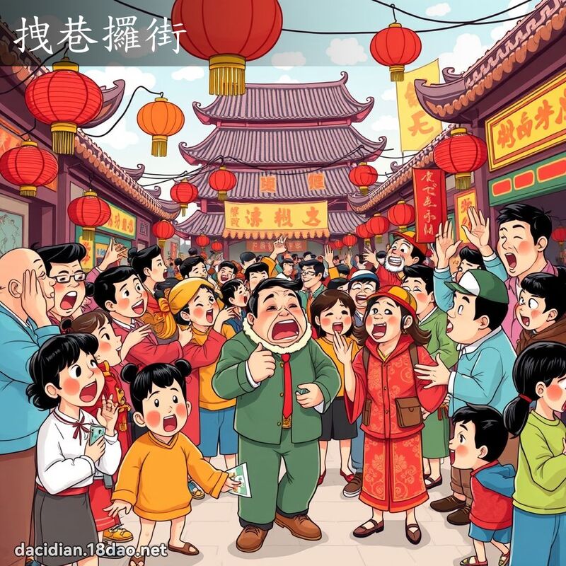 拽巷攞街 - 國語大辭典配圖