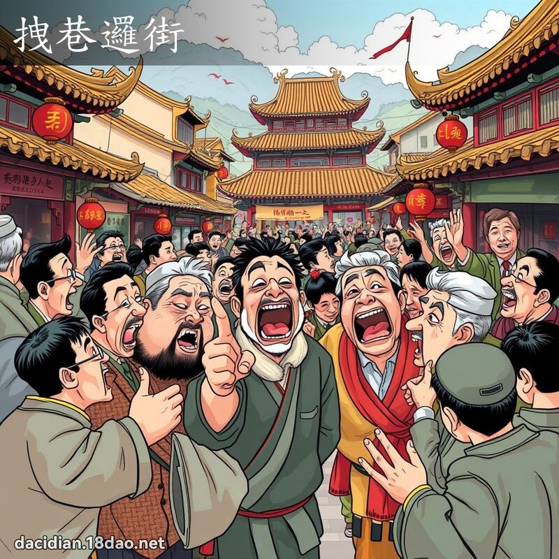 拽巷邏街 - 國語大辭典配圖