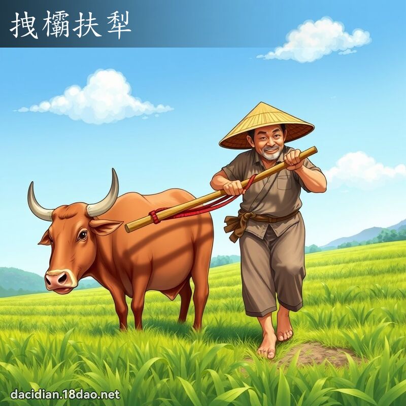 拽欛扶犁 - 國語大辭典配圖