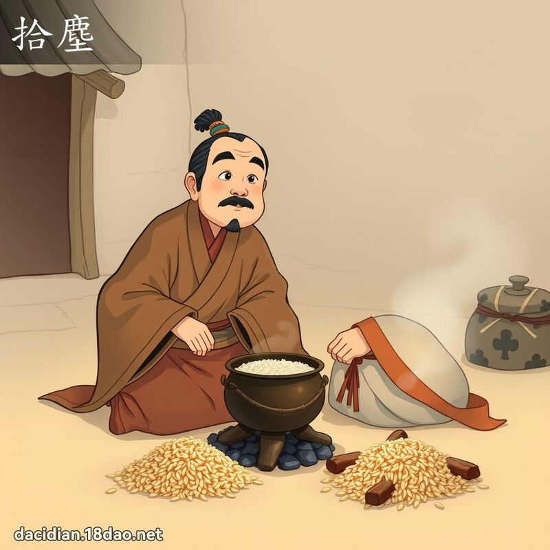 拾尘 - 国语大辞典配图