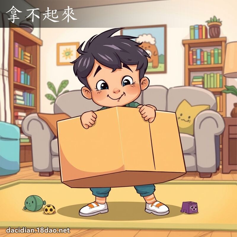 拿不起來 - 國語大辭典配圖
