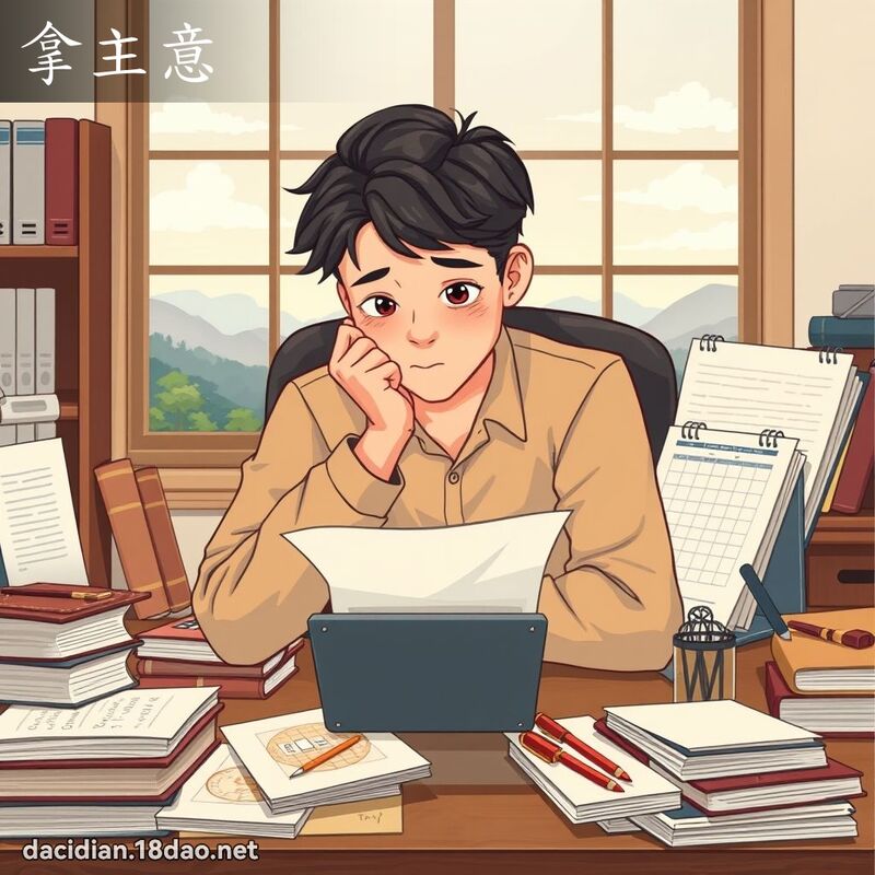 拿主意 - 國語大辭典配圖