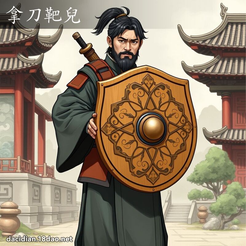 拿刀靶兒 - 國語大辭典配圖
