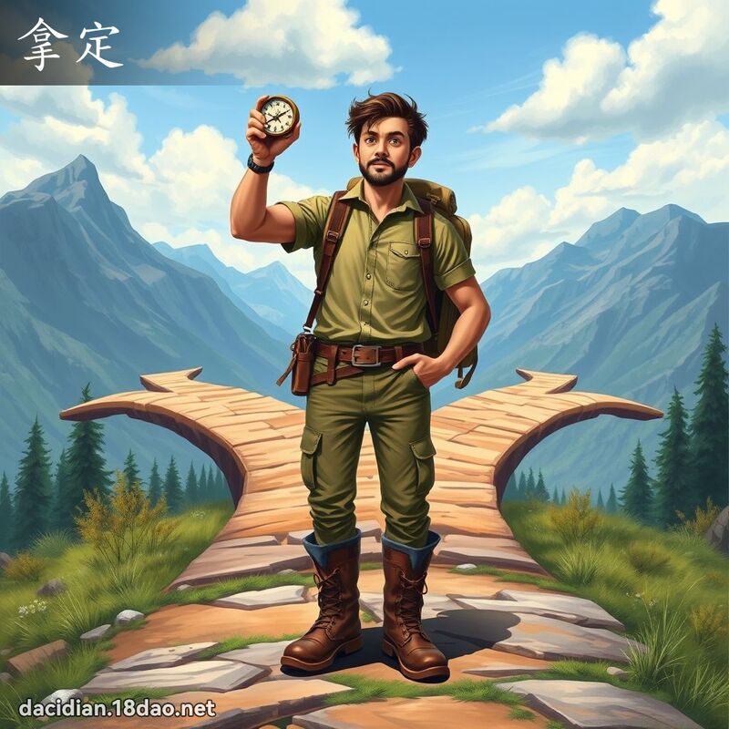 拿定 - 國語大辭典配圖