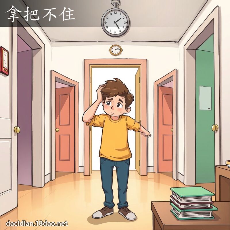 拿把不住 - 国语大辞典配图