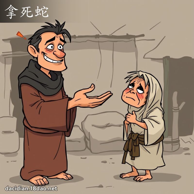 拿死蛇 - 國語大辭典配圖