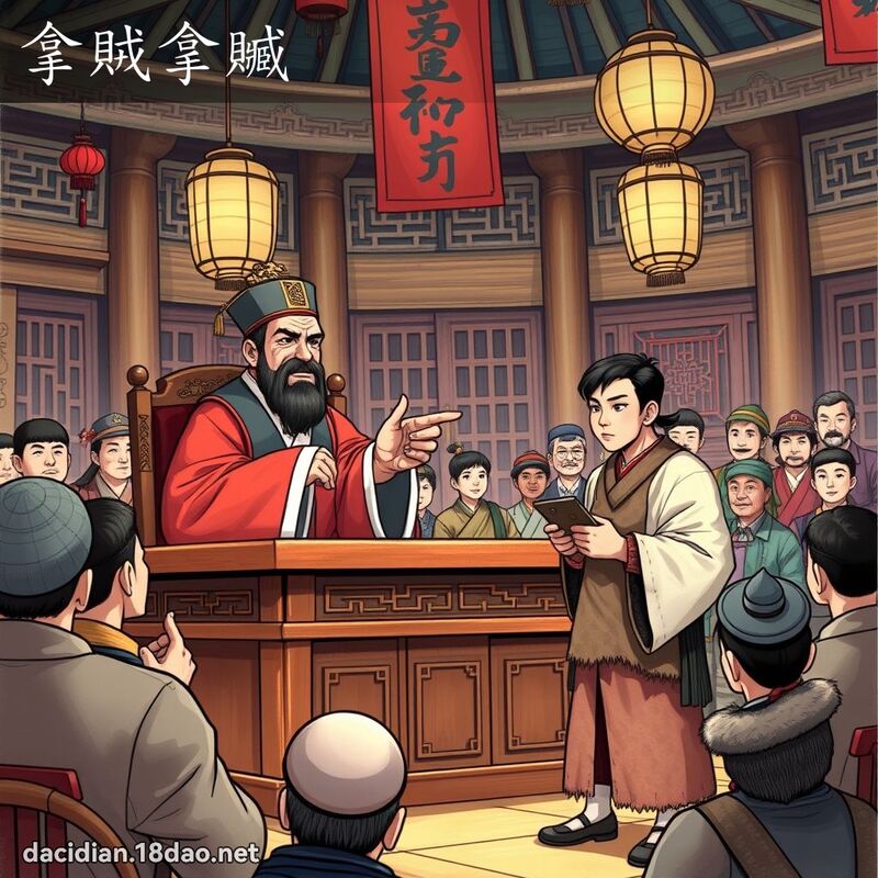 拿賊拿贓 - 國語大辭典配圖