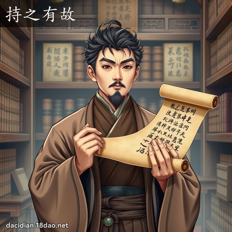 持之有故 - 国语大辞典配图