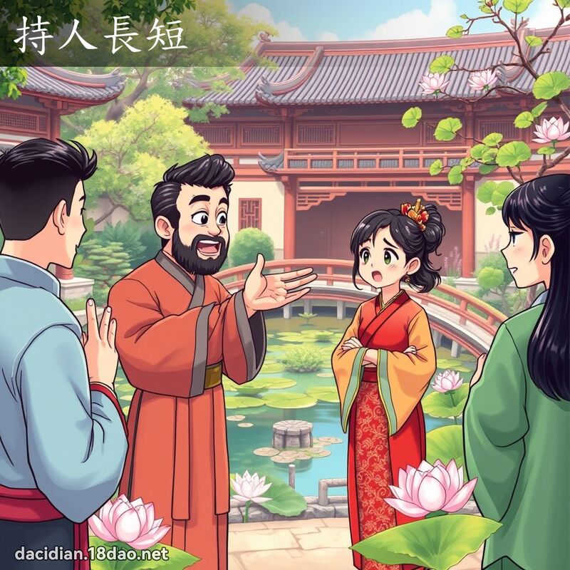 持人長短 - 國語大辭典配圖